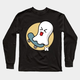 Skateboarding Ghost Long Sleeve T-Shirt